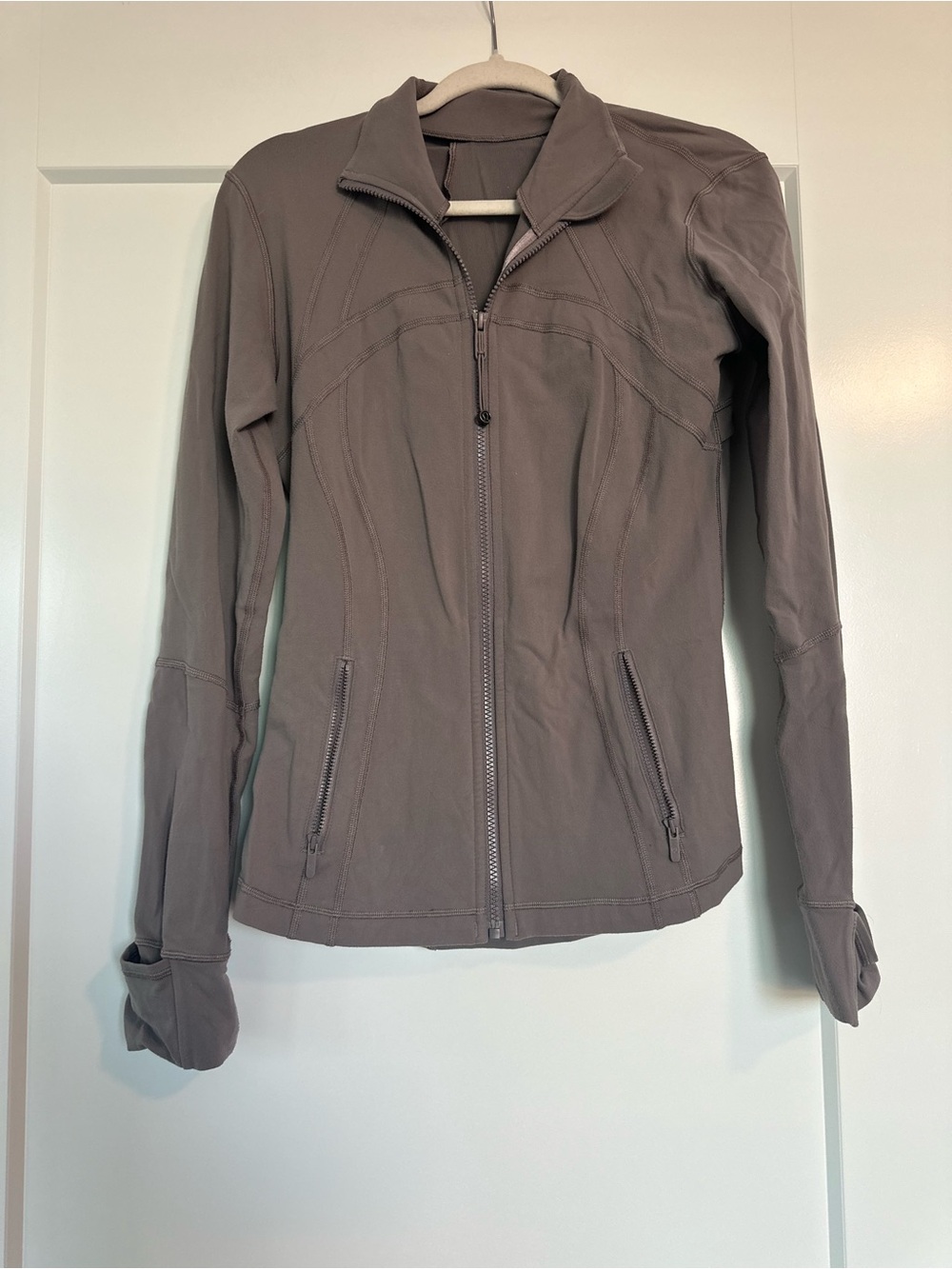 lululemon athletica Women's Taupe Full-Zip Utility Jacket